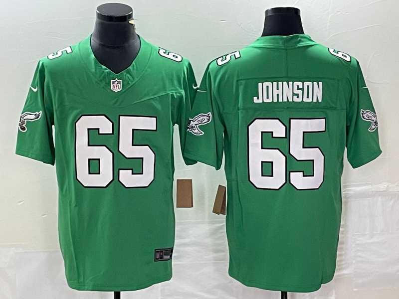 Men's Philadelphia Eagles #65 Lane Johnson Green 2023 FUSE Vapor Limited Throwback Stitched Jersey,We sell and wholesale Men's Philadelphia Eagles #65 Lane Johnson Green 2023 FUSE Vapor Limited Throwback Stitched Jersey on line form chian!